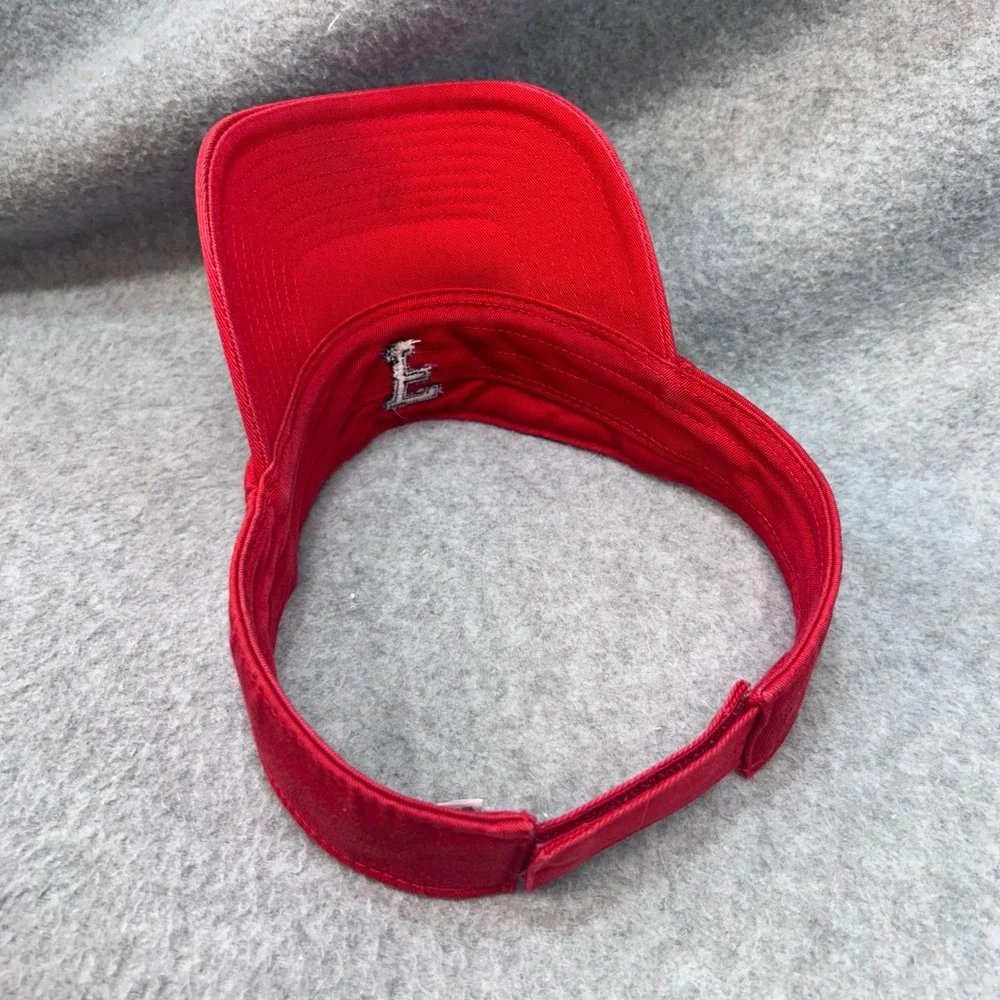 Embroidered F Logo Mens Red Nike Visor Adjustable Strap Athletic OSFM